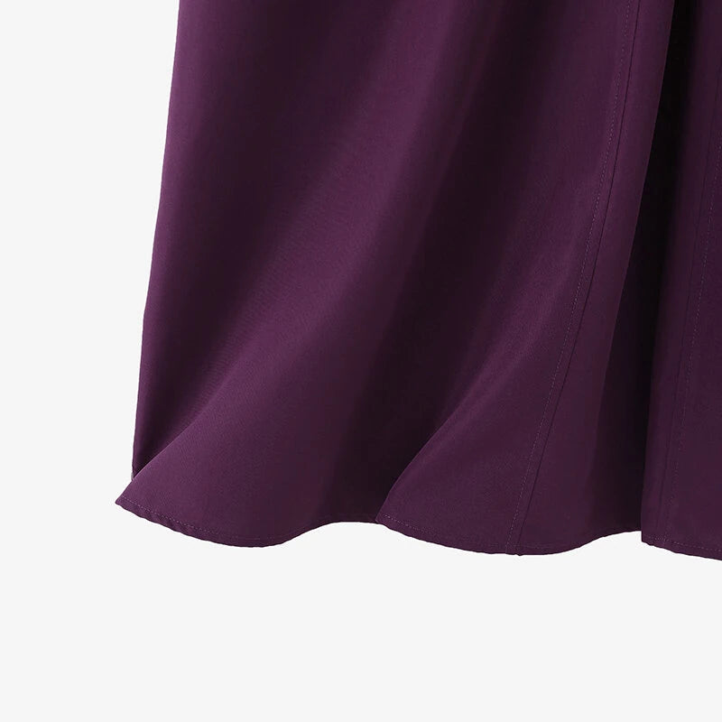 ZANZEA Women Vintage Fashion Solid Casual V-Neck Short Sleeve Dress Loose Fit with Side Pockets