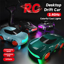 JJRC Q197 RTR 1/64 2.4G 4WD Drift RC Car Mini Race LED Light Radio Control High-Speed Motor Full Proportional On-Road Racing Vehicle Model Boys Gifts Desktop Micro Toys