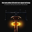 Bicycle Turn Signal Light Wireless Remote Control Bike Taillight USB Rechargeable Bicycle Front Rear Light LED Bike Warning Lamp