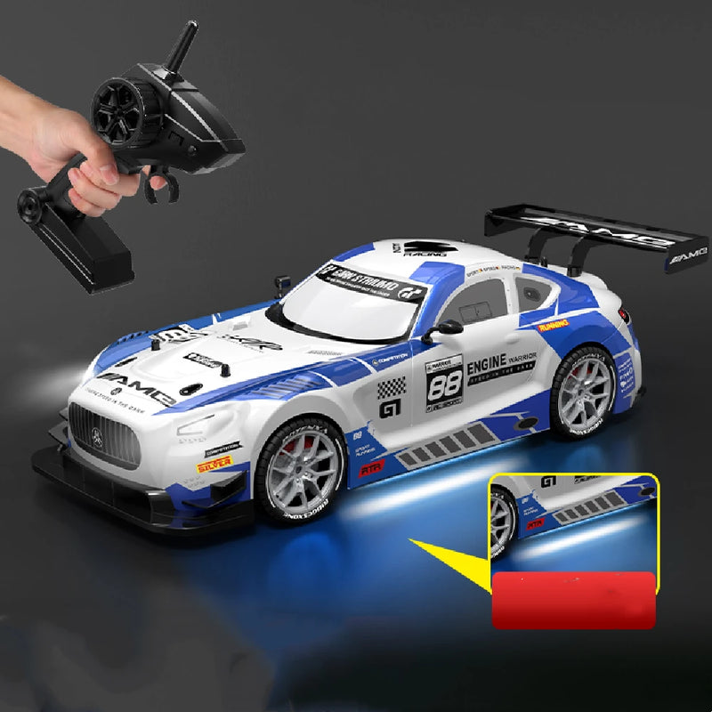 XJRC XJ-1997 RTR 1/16 2.4G 4WD Drift RC Car Mini Racing LED Light Remote Control High-Speed Motor On-Road Race Vehicle Model Boys Gifts Toys