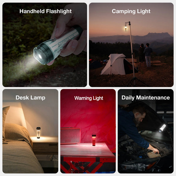 Astrolux CL02 3000-6500K Flashlight and Cozy Light 2 in 1 Camping Lamp, Type-C Rechargeable 50h Max Runtime, Customize Brightness Level Outdoor LED Tent Light Multifunction Ambient Lamp Atmosphere Light