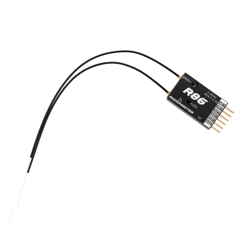 Radiomaster R86 V2 6CH Compatible PWM RC Receiver for Frsky D8 D16 SFHSS Radiomaster TX12 T16S Transmitter