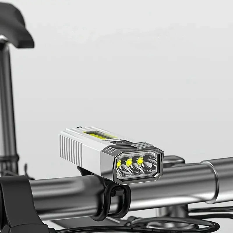 Rechargeable Flashlight 3 LED High Power Waterproof Lightweight Outdoor Emergency Work Light for Camping Cycling