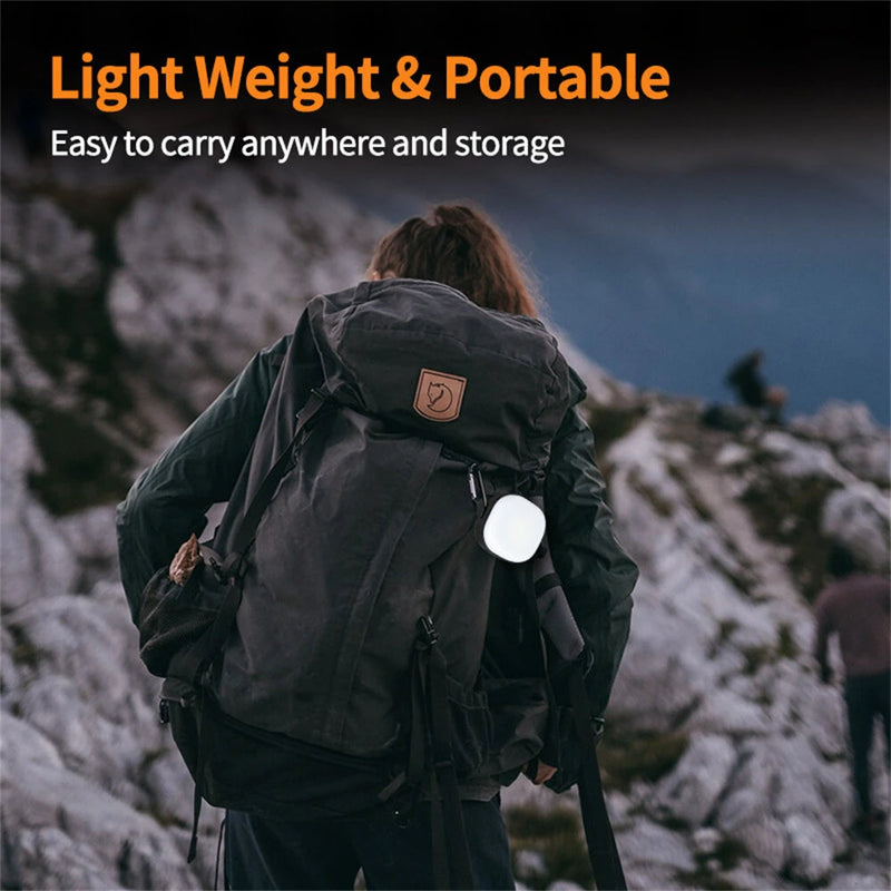 IPRee Mini Camping Light Rechargeable Magnetic Work Lamp with Built-in Lithium Battery, Waterproof Outdoor Repair Lantern Emergency Light