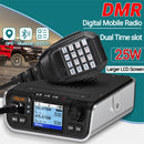 Chierda M520D DMR Digital Mobile Radio 25W VHF UHF Dual Band GPS bluetooth 5.1 Analog Digital Dual Mode Long Range 3000CH Professional Walkie Talkie with Hand Mic