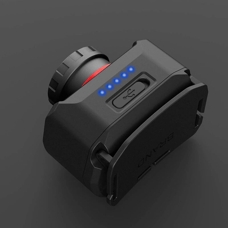 XPG+LED Strong Headlamp LED Head Light Built-In Battery Usb Charging New Wave Sensing Zoom Strong Head Light