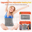 TENGOO Electric Heating Pad for Waist Back Neck Shoulders, Heated Cushion Waist Belt with 4 Timers & 9 Heating Setting, Comfortable Warm