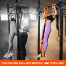 225lbs Resistance Band Adjustable Weight Size Pull Up Assistance Bands with Fabric Foot Knee Rests for Pull-Up Assistance