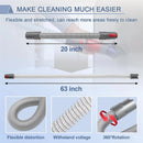 Soft Dusting Brush and Extension Hose for DysonV7 V8 V10 V11 V15 ABS Plastic 63 Inch Vacuum Cleaner Attachment High-Quality Flexible Stretchable Maintenance