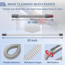 Soft Dusting Brush and Extension Hose for DysonV7 V8 V10 V11 V15 ABS Plastic 63 Inch Vacuum Cleaner Attachment High-Quality Flexible Stretchable Maintenance