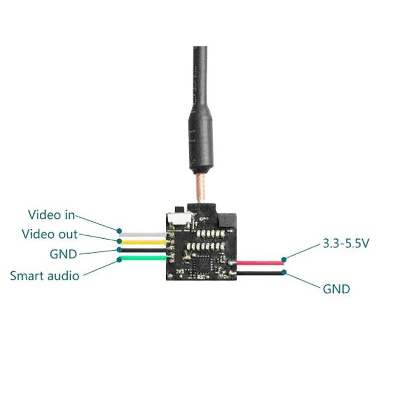 Eachine TX06 700TVL FOV 120 5.8Ghz 48CH 25mW Smart Audio Mini FPV Camera Support Pitmode AIO Transmitter For RC Drone Tiny Whoop