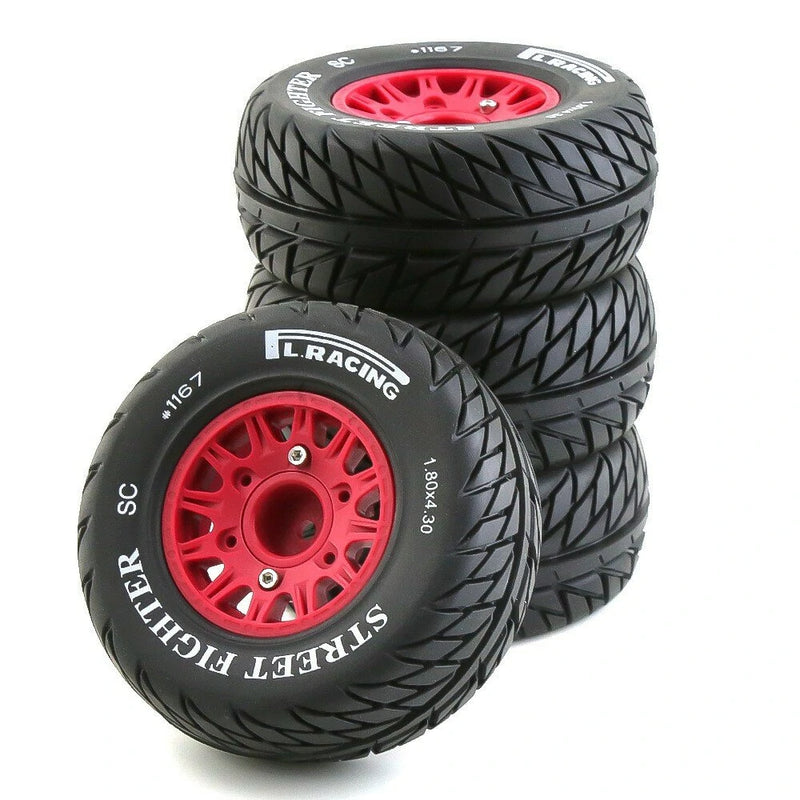 4PCS Upgraded Tires Wheels 12mm Hex Off-Road Short Course Truck 144010 124019 144001 1/10 1/12 1/14 RC Car Vehicles Model Spare Parts