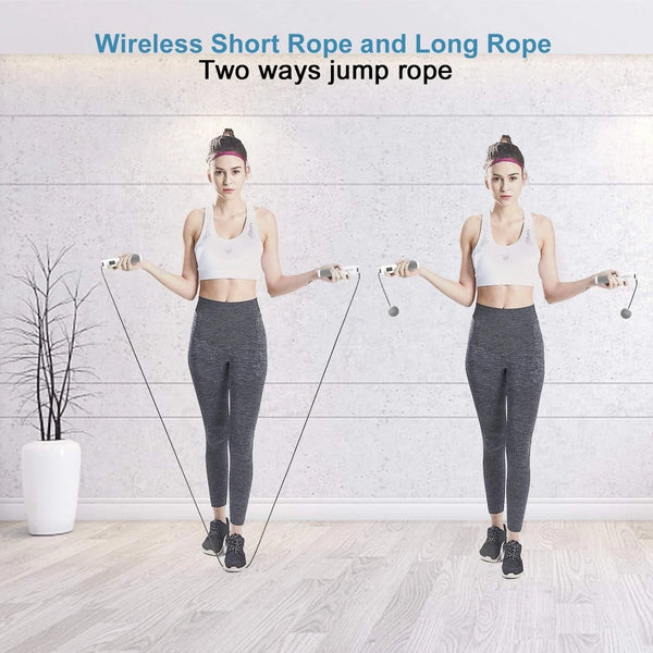 KALOAD Smart Electronic Counting Skipping Rope Adjustable Weight Length Jumping Rope for Home Gym Fitness Exercise