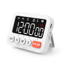 LED Digital Display Alarm Clock Timer Clock Timer Kitchen Baking Countdown Timer Time Reminder with 4 Brightness Levels Adjustment