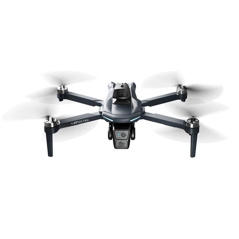 LSRC XT606 GPS 5G WiFi FPV with LCD Screen Controller 720P HD Dual Camera Servo Gimbal 360 Obstacle Avoidance Brushless Foldable RC Drone Quadcopter RTF