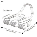 KALOAD 6 Wheel 8 Elbow Support Abdominal Trainer with Phone Holder Silent Sport Automatic Rebound Core Strength Roller Fitness Equipment for Home Gym