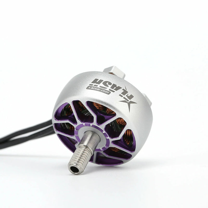 FlyFishRC Flash 2207 1850KV 6S / 2750KV 4S Unibell Brushless Motor Grey Purple Color for Freestyle FPV Racing RC Drone