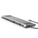 13 in 1 USB C Docking Station Network Hub with VGA PD 3.0 USB-C RJ45 10/100Mbps Laptop Stand for MacBook iPad Surface pro