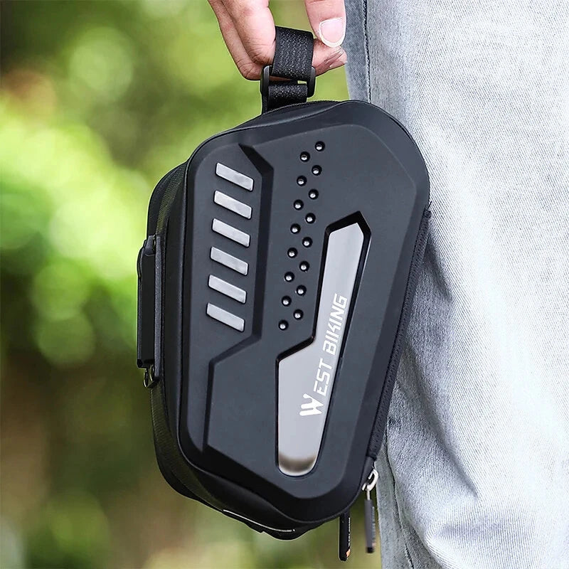 WEST BIKING 2.7L Large Capacity Waterproof Bike Bag Hard Shell MTB Road Bike Under Seat Tool Bag Quick Release Saddlebags Bike Accessories
