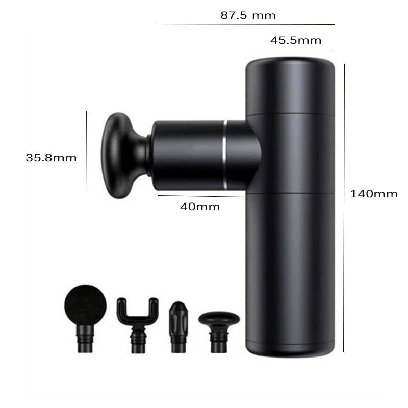 4-Speed Adjustable Mini Fascia Gun Mini Massager Fascia Gun Shock 2800r/Min Muscle Massage Grab Impact Muscle Massage