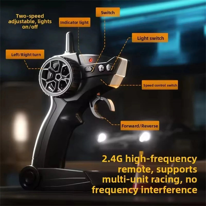 2502A RTR 1/20 2.4G 4WD Drift RC Car Mini LED Light Remote Control High Speed On-Road Racing Vehicle Model Boys Gifts  Toys