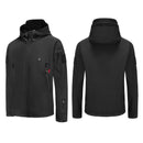 TENGOO HJ-07 7 Heating Areas Coat Jacket Three-speed Temperature Control Heated Windbreaker Thermal High Neck Hooded Coat for Winter Outdoor Sport