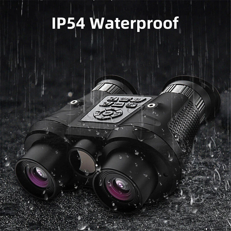 IPRee Head Mounted Night Vision Goggles 3D VR Digital Infrared Night Vision Binoculars 8064x3024 Photo & 3840x1080 Video Resolutions 150m Night Vision