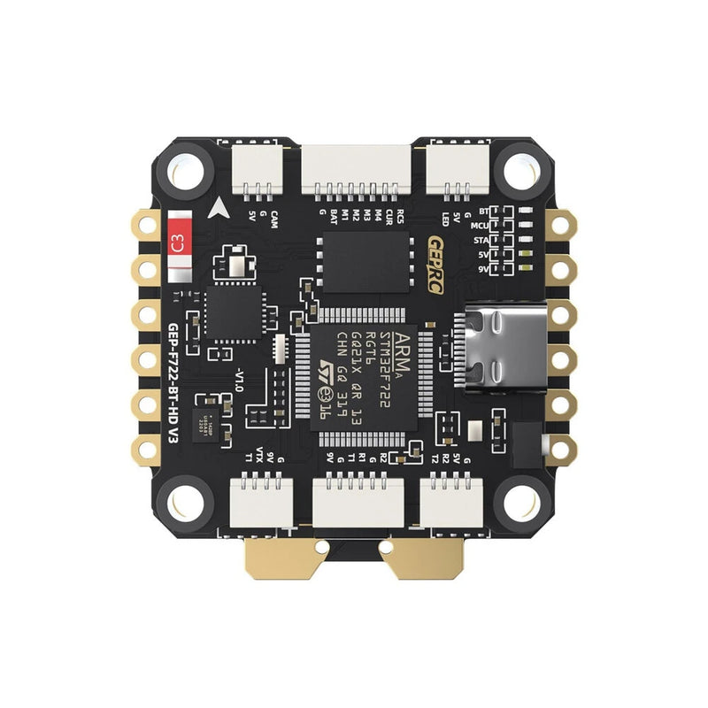 30.530.5mm GEPRC TAKER F722 BT HD V3 Flight Controller 3-6S 50A 32Bit 4In1 Brushless ESC Stack for RC FPV Racing Drone