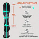 2 Pairs Professional Sports Compression Socks Breathable Sweat-absorbent Calf Socks for Cycling Football Outdoor Sport