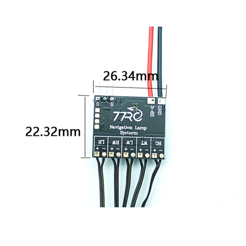 77RC Strobe Light LED Controllable Night Flight Lights Navigation Lamp System for RC Airplane Fixed Wings Model