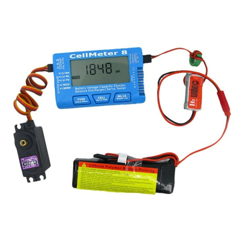 CellMeter 8 1-8S Li-Po Battery Discharge Charger Voltage Servo Test All-in-one Multi-Function Tester