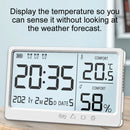 LCD Digital Temperature Humidity Meter -10~50 Measurement Electronic Thermometer Hygrometer LCD Display Alarm Clock