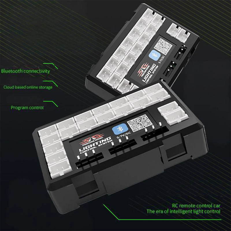 SG PINECONE FORSET RC Car Parts Intelligent Ecological LED Light Lamp Control System Board Bluetooth Connect Remote Control Vehicles Models Spare Accessories SG-DZ05