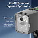 BIKIGHT B4 120dB Tweeter Anti-Fog Bicycle Headlight Smart Light Sensing Digital Display Wireless Remote Control Bike Light for Night Cycling
