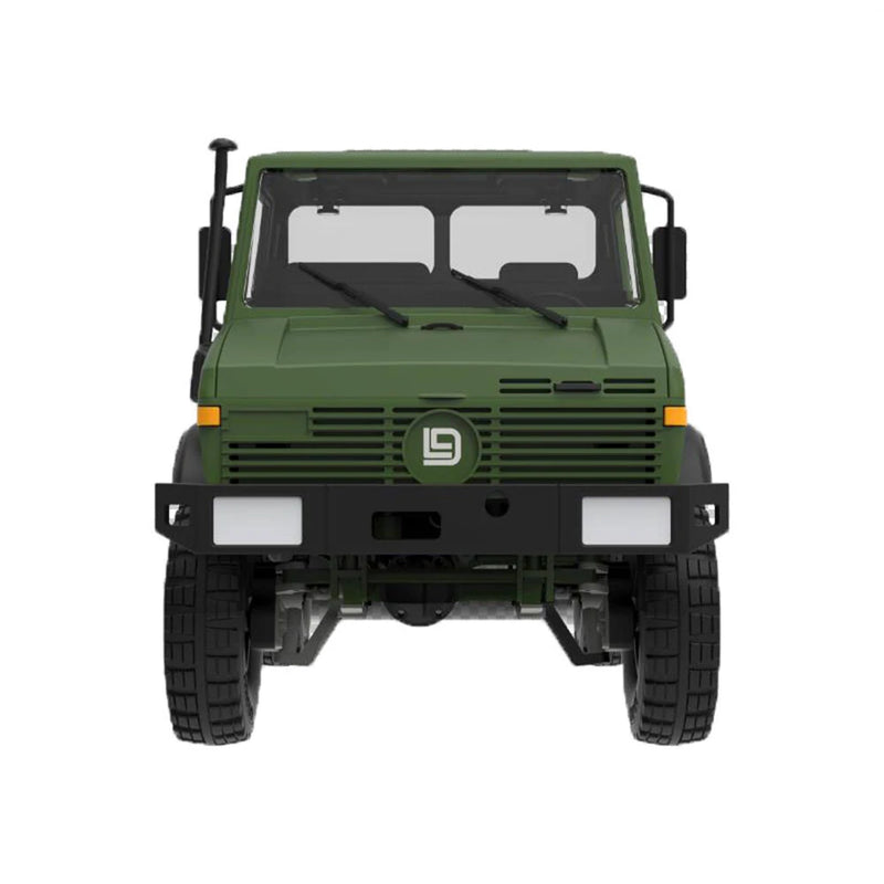LDRC LD-P06 1/12 2.4G 4WD RC Car Unimog 435 U1300RC w/ LED Light Military Climbing Truck Full Proportional Vehicles Models Toys