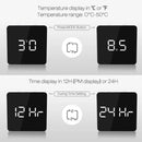 Digoo Wireless USB Mirror Alarm Clock LED Digital Therometer Temperature Night Mode Black DG-DM1