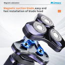 MARSKE Electric Shaver With LCD Digital Display Magnetic 3-Blade Head IPX7 Full Body Washable Razor