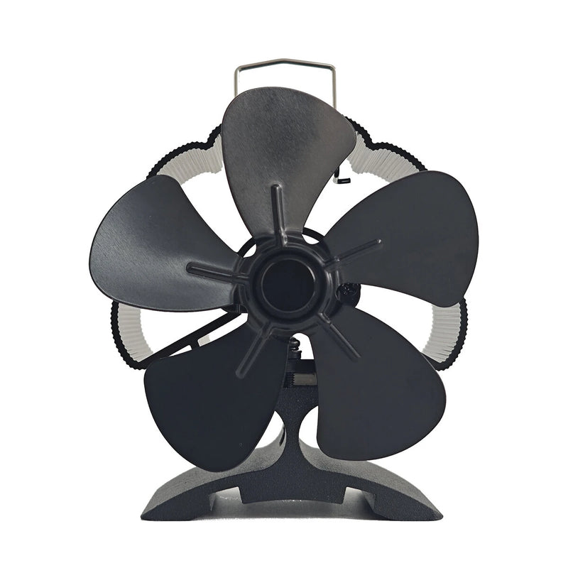5 Blade Heat Powered Wood Stove Fan No Electricity Fireplace Fan for Wood/Log Burner/Oven Eco Friendly Wood Burn Fan-DY385A