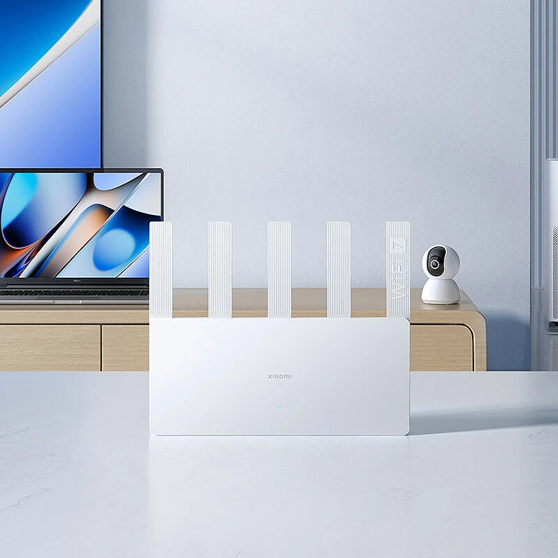 Xiaomi BE5000 WiFi 7 Router 2.5G 5011Mbps Network Port 512MB Memory Signal Booster 2.4/5GHz Dual Broadband Access Network Security Protection Wireless Signal Amplifier