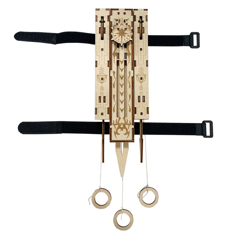 48Pcs DIY Assassin Sleeve Staple Sword Toys Model Game Accessories Handmade Wood Construction Projectile