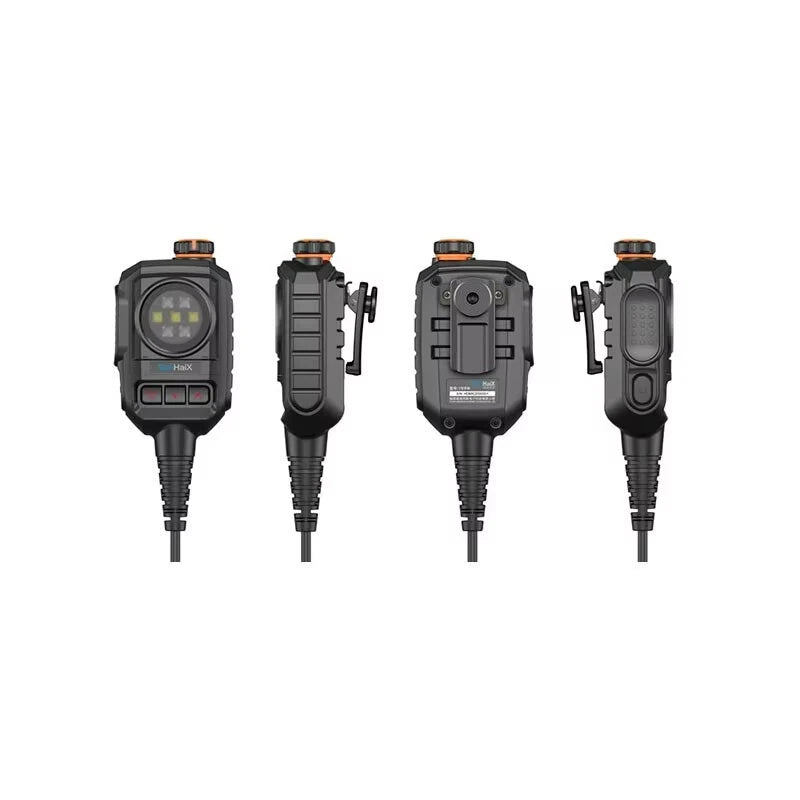 SenHaiX Portable Walkie Talkie Handheld Microphone with SOS Flashlight C-interface K-interface Connector Suitable for SenHaiX GT-12 HAM Radio