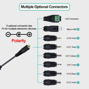 Universal Power Supply 30W AC to DC Adapter 3V-12V 2A with 5V 2.1A USB Port 8 DC Plugs EU/US Plug for LED Strip CCTV Router TV Box