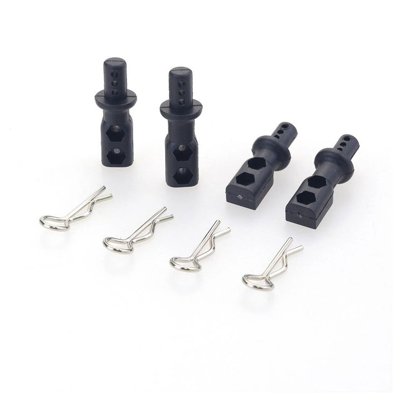 ZD Racing 8185 RC Car Body Mount Posts with Shell Clips Set for 9021 V3 Truggy 1/8 Vehicles Parts