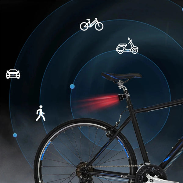 BIKIGHT Bike Radar Taillight 1500mAh Battery 7 Light Modes 3 Radar Modes Type-C Rechargeable IP64 Waterproof Bicycle Rear Light for Outdoor Cycling
