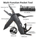 IPRee 9 in 1 Multi-functional Pliers EDC Screws Multi-head Combination Outdoor Portable Home Maintenance Folding Pliers Screwdriver Hand Tool Car Emergency Tool