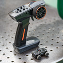 Turbo Racing C82 RTR 1/76 2.4G Mini RC Car Police Off-Road Truck LED Lights Full Proportional Vehicles Model Kids Children Toys