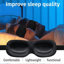 KALOAD 3D Stereoscopic Sleep Eye Mask Sleep Magic Memory Sponge Black Shading Breathable Quik Sleep for Outdoor Travel