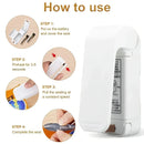 Portable Bag Heat Sealer Plastic Package Storage Bag White Mini Home Sealing Clip Food Snack Fruit Fresh Keeping Gadgets