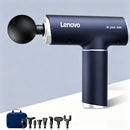 Lenovo Deep Tissue Massage Gun with Storage Case 99 Speed Levels 8 Massage Heads LCD Display Type-C Rechargeable Quiet Muscle Massager