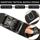 TUSHI 115cm Buckle Men Tactical Belt 1100D Nylon Thickened Double-layer Military Belt for Outdoor Sports Police Duty Shooting Training